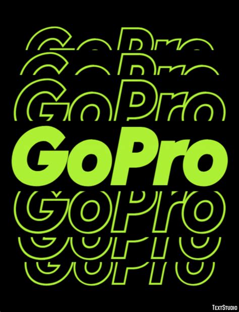 GoPro Text Effect and Logo Design Brand