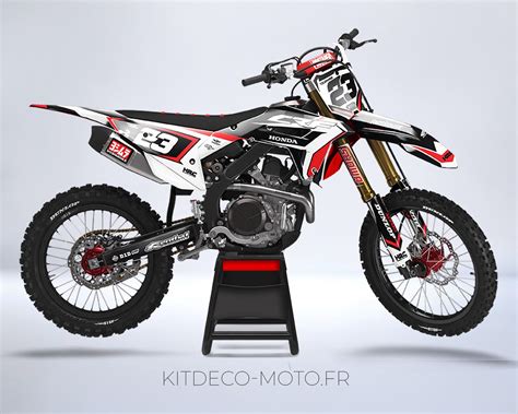 Kit Grafico Honda Crf Bianco Di Fabbrica Kitdeco