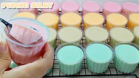 Resep Silky Puding Lembut Banget Puding Puyo Youtube