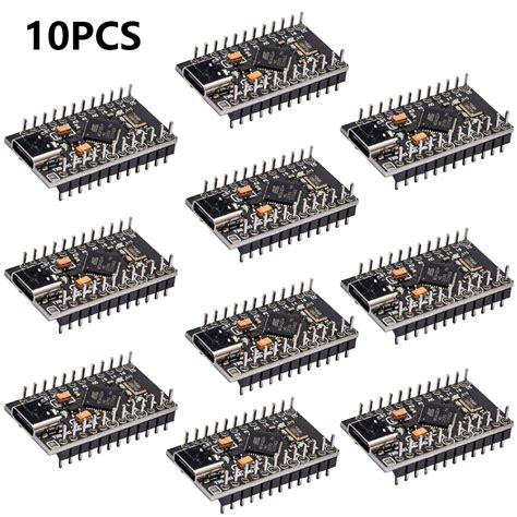 10Pcs Type C MINI USB Pro Micro ATmega32U4 5V 16MHz Module With 2 Row