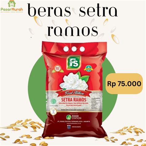 Jual Beras Setra Ramos 5 Kg Shopee Indonesia