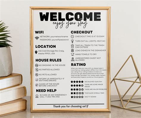 Airbnb Welcome Letter Template Prntbl Concejomunicipaldechinu Gov Co