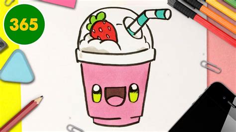 COMMENT DESSINER Un SMOOTHIE KAWAII Dessins Kawaii Faciles Dessiner