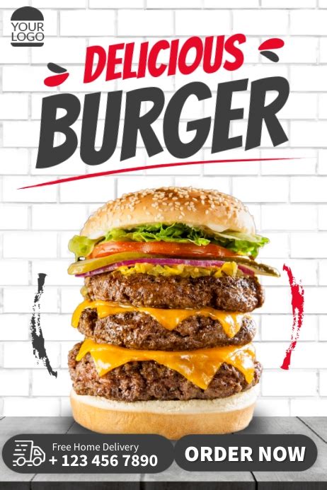 Burger Ads Template Postermywall