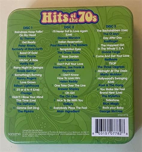 Hits Of The 70s 3 Cd Box Set Collectors Limited Edition Tin