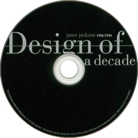 Car Tula Cd De Janet Jackson Design Of A Decade 1986 1996 Usa