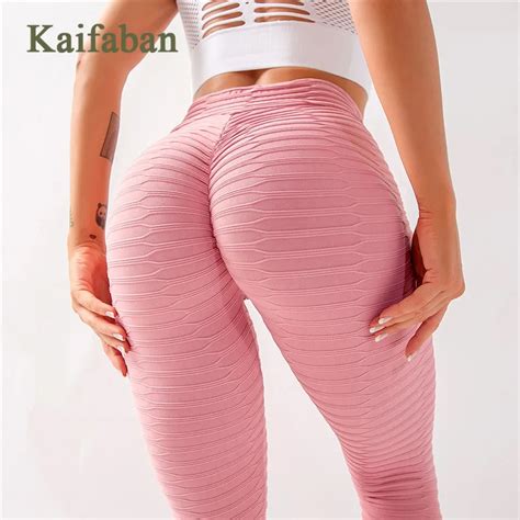 Jacquard Women 3d Peach Butt Yoga Pants Leggings Fitness High Waist Tight Push Up Gym Clothing