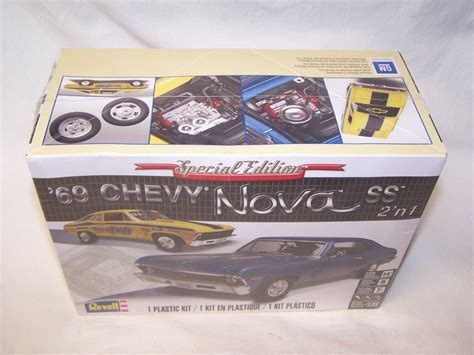 Revell 85 2098 ‘69 1969 Chevy Nova Ss 2 In1 Model Kit Nib 125 Scale