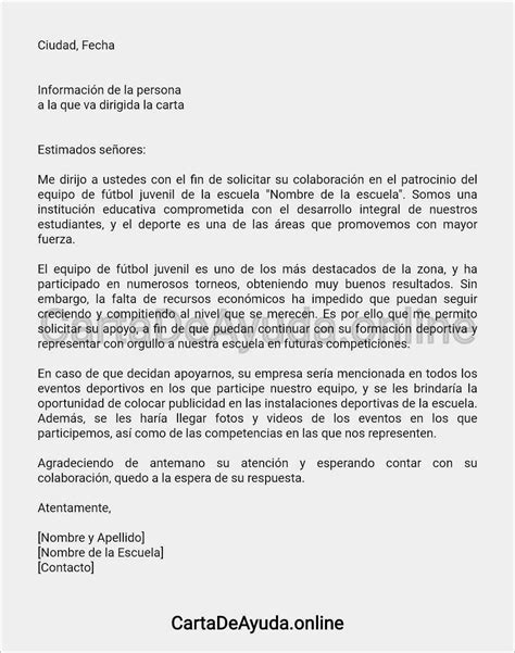 Modelo De Carta Dirigida Al Alcalde Para Solicitar Ayuda Pk