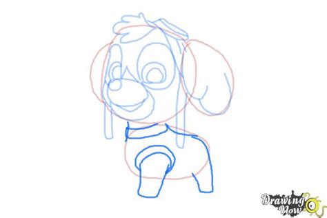 How To Draw Skye From Paw Patrol Drawingnow