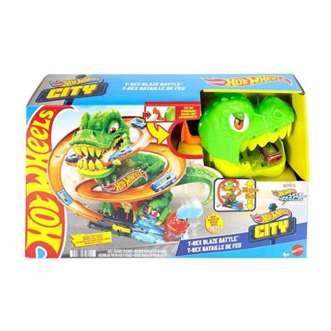 Pista Hot Wheels City Super Estación de Bomberos T Rex