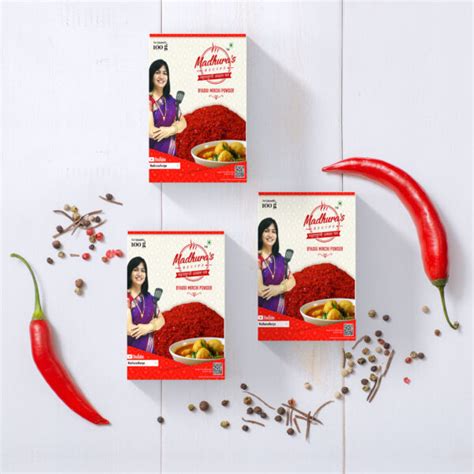 Madhuras Recipe Byadgi Mirchi Powder Pack Of 3 Madhura Masale