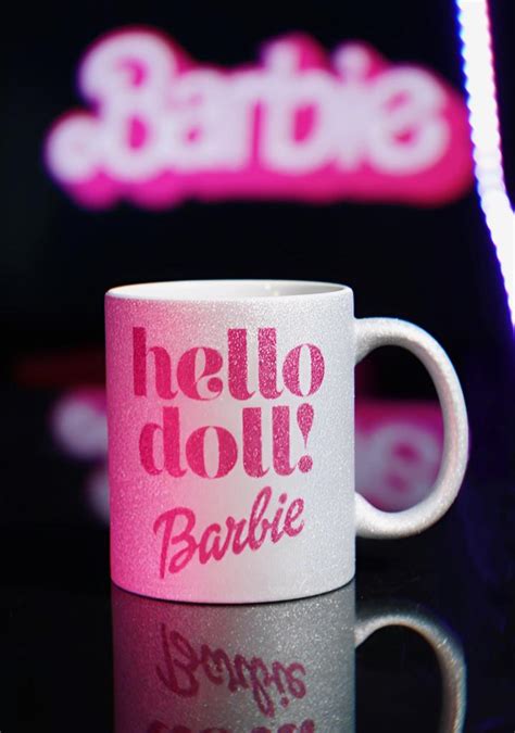 Caneca Glitter Prateado Barbie Hello Doll Cd Toyshow Tudo De