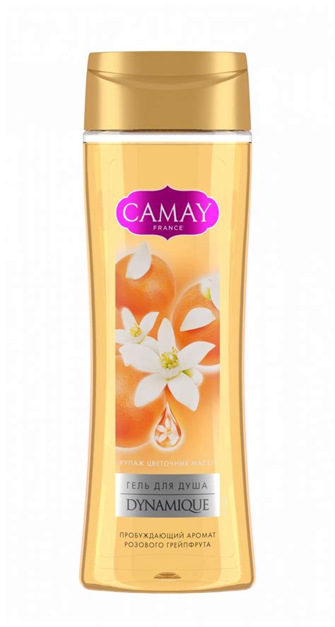 Гель для душа Camay Dinamique с пробуждающим ароматом розового ...