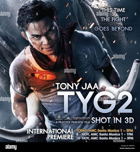 Tony Jaa Poster Warrior King 2 The Protector 2 Tom Yum Goong 2 Stock