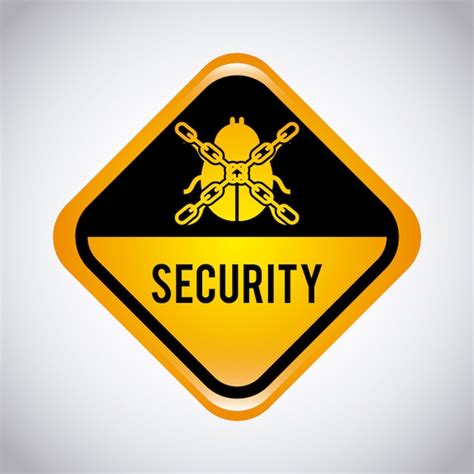 Ilustración de vector de diseño gráfico de seguridad Vector Gratis