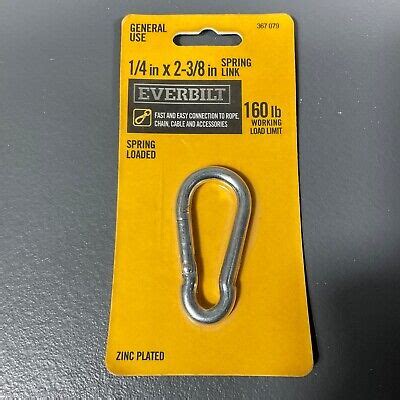 Everbilt 42744 1 4 X 2 3 8 Zinc Plated Spring Link Zinc Plated 367