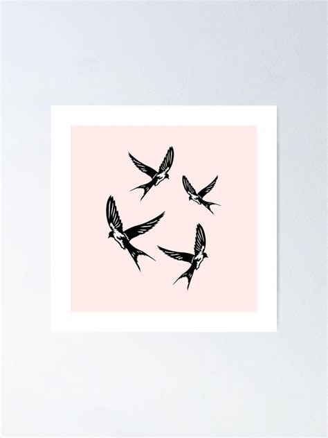 Swallows White Breast By Subgirl Poster For Sale By Subgirl Redbubble