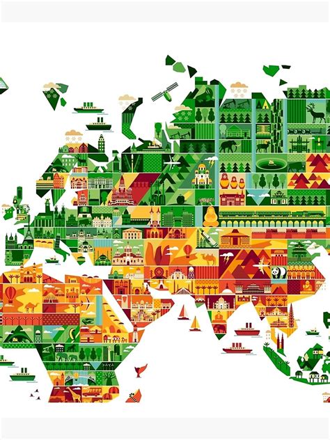 L Mina Fotogr Fica Mapa De Dibujos Animados Del Mundo Con Ciudades Y