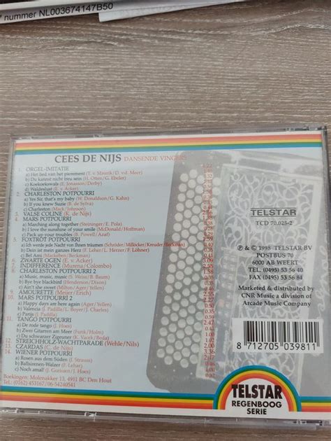 Dansende Vingers Cees De Nijs CD Album Muziek Bol