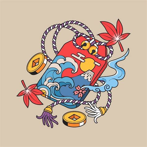 Free Vector Hand Drawn Asian Style Tattoo Illustration