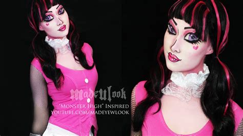 Draculaura Makeup Tutorial Monster High Youtube