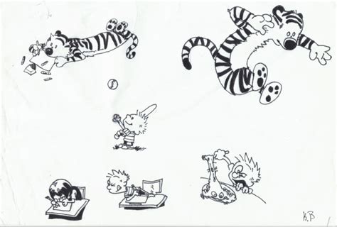 Calvin And Hobbes Sketches By Oozsinfered On Deviantart