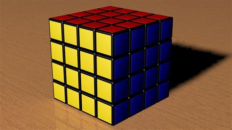 4x4 Rubiks Cube 3d Model Cgtrader