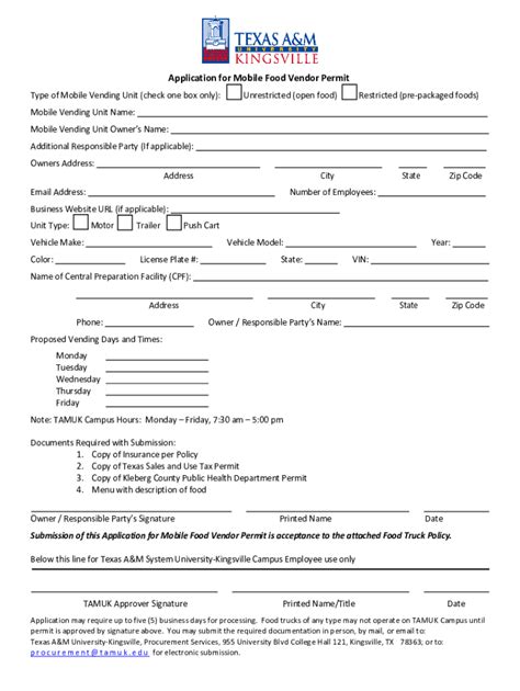 Mobile Food Vendor Permit Complete With Ease Airslate Signnow