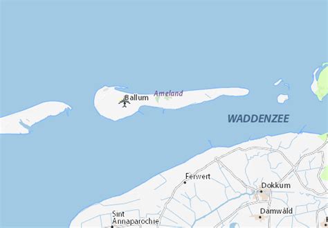 MICHELIN Ameland map - ViaMichelin