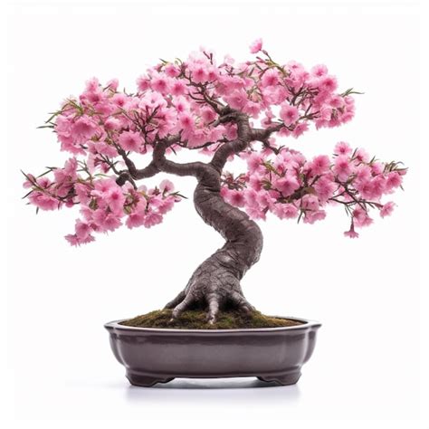 Rvore De Flores De Cerejeira Bonsai Japonesa Em Imagem De Planta Em