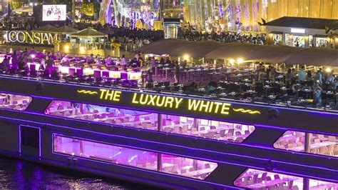 luxury white dinner cruise  bangkok