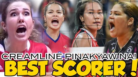 TEAM STATS AT BEST SCORER PINAKYAW NA LAHAT NG CREAMLINE PASOK SA TOP