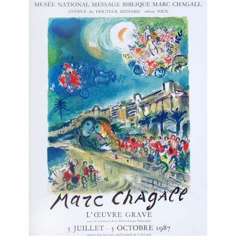 Chagall Marc Loeuvre Gravé Galerie Arenthon