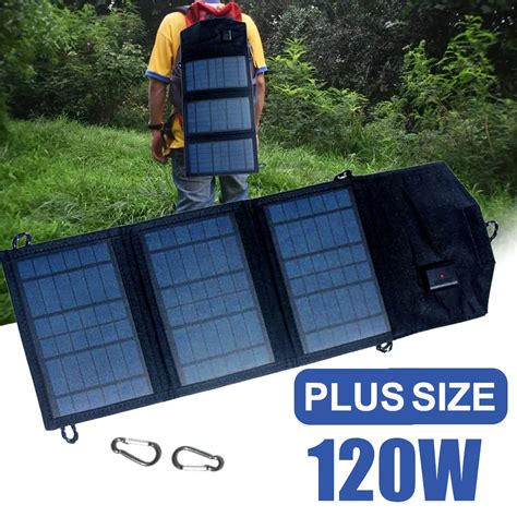 Opvouwbaar Zonnepaneel Lader 120w Plus Size Solar Plaat 5v Usb Veilige