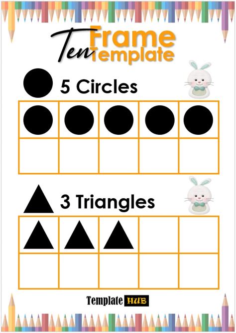 Ten Frame Template - Editable Format - Templates Hub