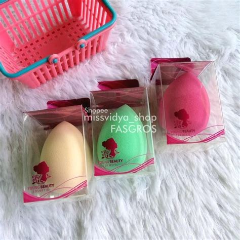 Jual Spon Make Up Rounded Beauty Blender Blending Sponge Spons Make