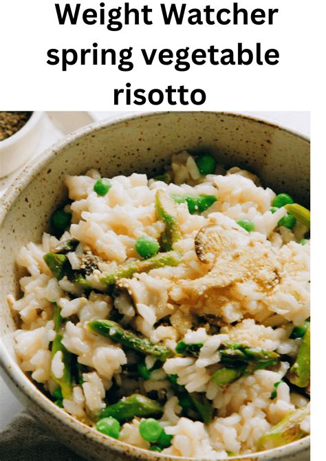 Weight Watcher Spring Vegetable Risotto - KETOOX | Family Recipes