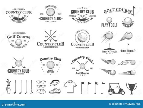 Logo Club Beer And Golf Vector Illustration | CartoonDealer.com #110343318