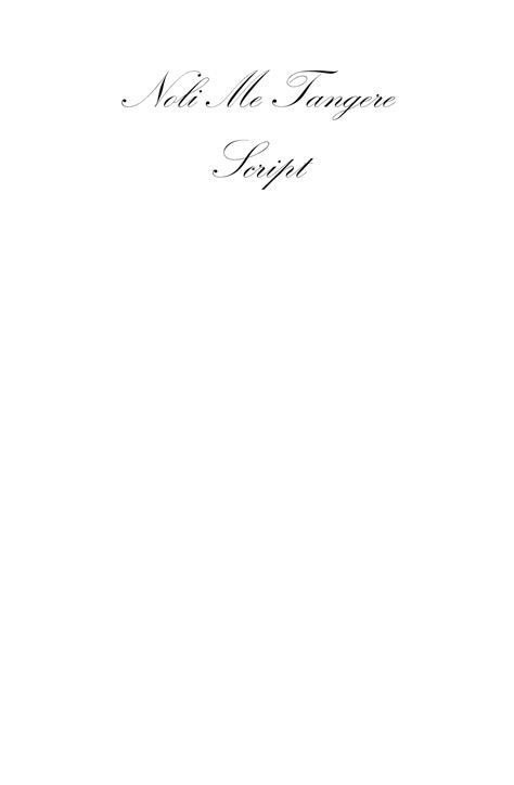 SOLUTION: Noli me tangere script 1 - Studypool