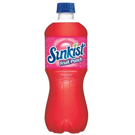 Sunkist Fruit Punch Soda 20 Fl Oz Instacart