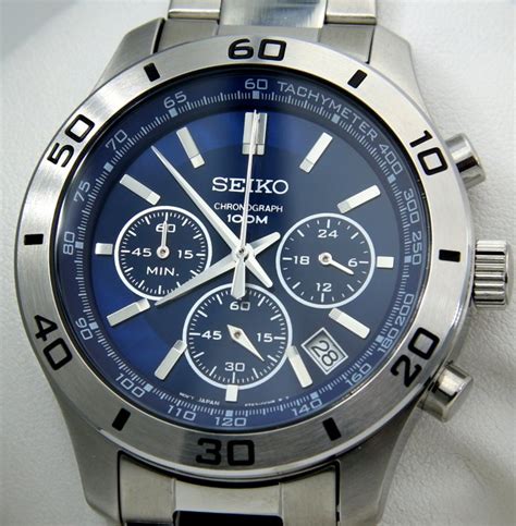 Seiko Chronograph 100m Blue New No Reserve Price Men 2011 Present Catawiki