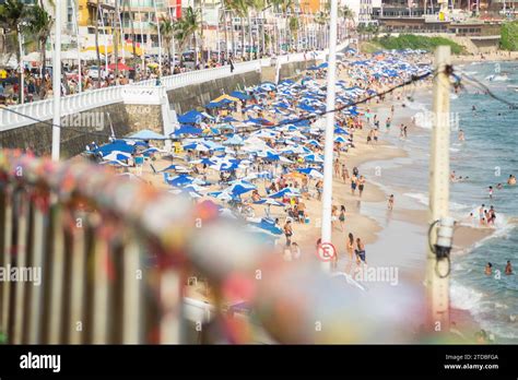 Salvador Bahia Brazil January People Are Seen On The Faro