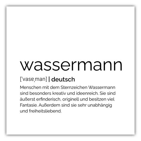 Poster Sternzeichen Wassermann Definition Motivisso