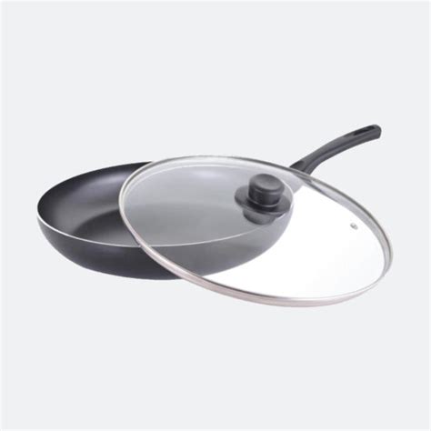 FRYING PAN WITH GLASS LID 28 CM – House Hold