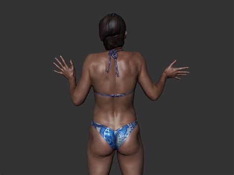 Woman In Bikini 3D Model 59 Obj Free3D