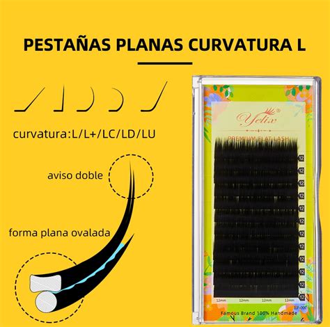 Pestañas Yelix planas 0 20mm Rizo suaves Y naturales Miravia