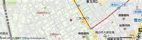 東京都大田区田園調布1丁目44 2の地図 住所一覧検索｜地図マピオン