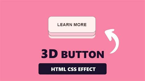 How To Create D Button With Html And Css