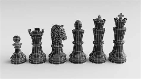 Classic - 3d chess models by FernandesDiego.std on Dribbble